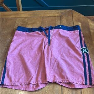 Hurley Red and Blue Swim Shorts